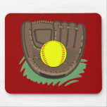 Fastpitch Softball Glove Mouse Pad
