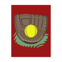 Fastpitch Softball Glove Postcard by RedRider08 Fastpitch Softball Glove Postcard