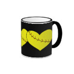 Fastpitch Softball Heart Mug