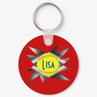 Fastpitch Softball Keychain keychain