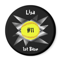 Fastpitch Softball Magnet by RedRider08 Fastpitch Softball Magnet