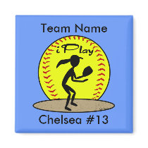 Fastpitch Softball Magnet