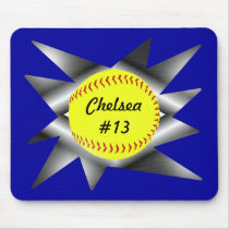 Fastpitch Softball Mousepad by RedRider08 Fastpitch Softball Mousepad
