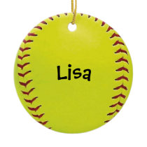 Fastpitch Softball Ornament