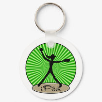 Fastpitch Softball Pitcher Keychain by RedRider08 Fastpitch Softball Pitcher Keychain