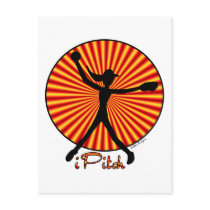 Fastpitch Softball Pitcher Postcard by RedRider08 Fastpitch Softball Pitcher Postcard