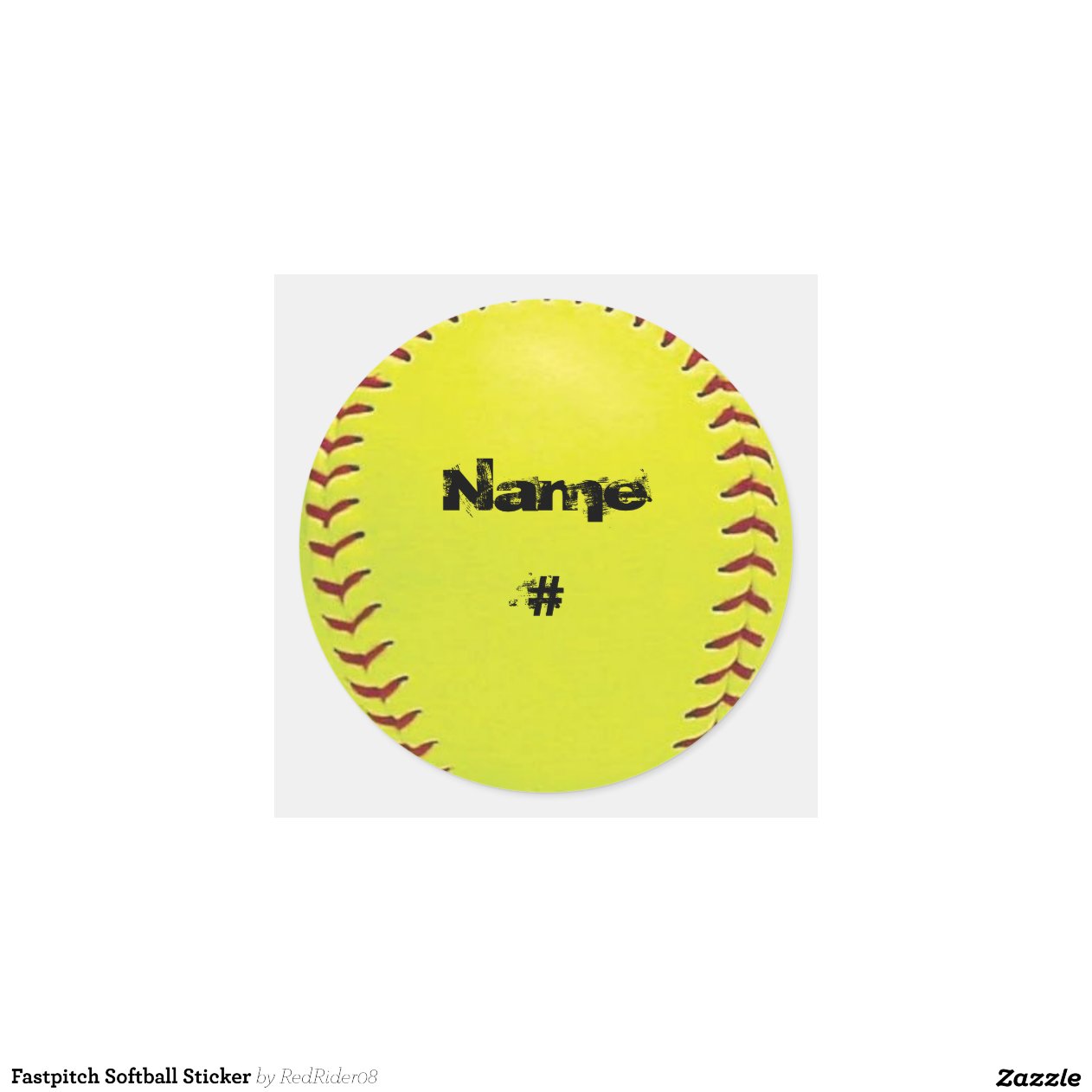 Fastpitch Softball Sticker | Zazzle
