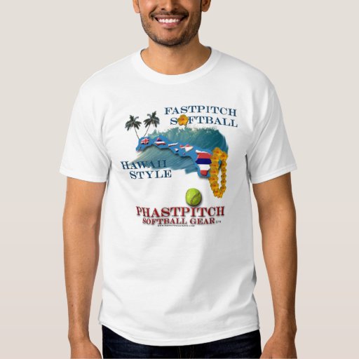 Fastpitch Softball T Shirt Hawaii Style Zazzle
