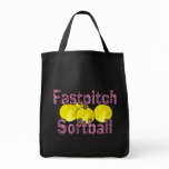 Fastpitch Softball Zebra Style Tote Bag