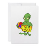fat alien on the beach custom announcements