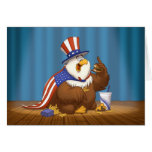 Fat American Eagle Card (Blank Inside)