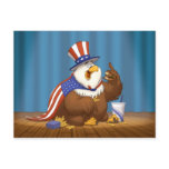 Fat American Eagle Postcard