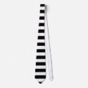 Fat B&W Stripes - Scenester Neck Ties by Scenester_Ties Fat B&W Stripes - Scenester Neck Ties