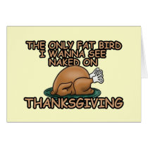 Fat bird thanksgiving cards