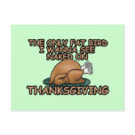 Fat bird thanksgiving post cards