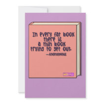 Fat Book Cards (10 pack) invitations