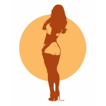 Fat Bottomed Girl T-Shirt by JMGNole Fat Bottomed Girl T-Shirt
