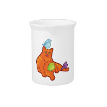 Fat Cat and BIrds pitchers