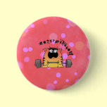 Fat cat pinback button