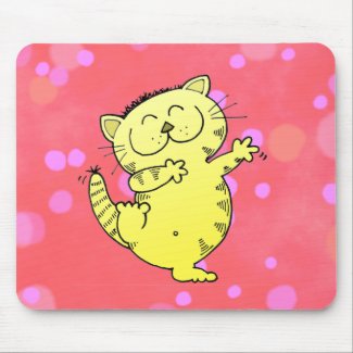 Fat Cat Dance mousepad