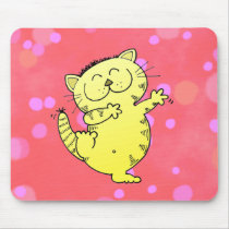 Fat Cat Dance mousepads