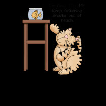 Fat Cat Dieting Tip #1 - Ladie's T-Shirt
