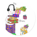 Fat Cat & Duncan christmas stickers