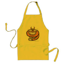 Fat cat funny apron design by vitaliy Fat cat funny apron design