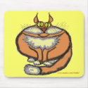 Fat cat funny mousepad by vitaliy Fat cat funny mousepad