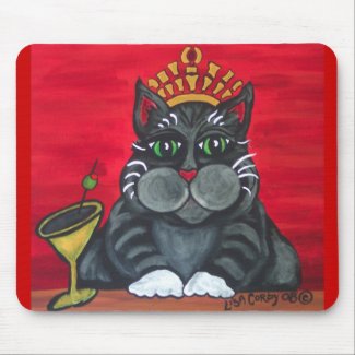 Fat Cat Happy Hour Mousepad mousepad