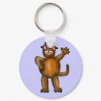 Fat Cat Keychain by Rajee1 Fat Cat Keychain
