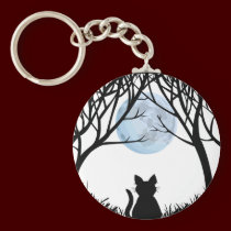 Fat Cat Keychain Black Cat Gifts Pet Keychains keychains