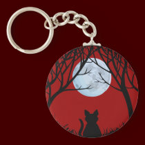 Fat Cat Keychain Black Cat Gifts Pet Keychains keychains