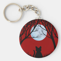 Fat Cat Keychain Black Cat Gifts Pet Keychains