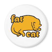 Fat Cat magnets by BoogieMonst Fat Cat magnets
