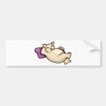 Fat Cat on Pillow Bumper Sticker
