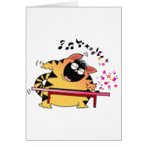 Fat Cat Play Keyboard cards by Toonboy Fat Cat Play Keyboard cards