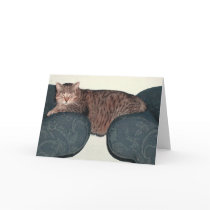 Fat Cat Wild Bill Greeting Card