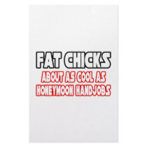 Fat Chicks...Not Cool stationery