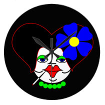 Fat wall clocks