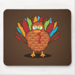 Fat Cute Turkey Mouse Pads