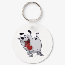 Fat Dog Keychain by adrianropp Fat Dog Keychain