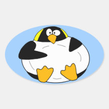 Fat Emperor Penguin Sticker