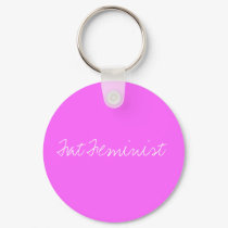Fat Feminist keychains by nettiebaby Fat Feminist keychains