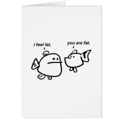Fat Fish Greeting Card by emoticant