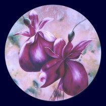 Fat Fuchsias Stickers