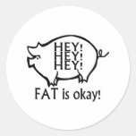 Fat Is Ok Stickers