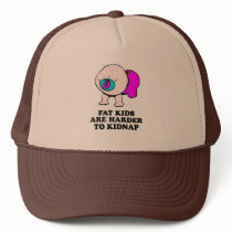 Fat kids are harder to kidnap baby t-shirt hats by Shirtuosity Fat kids are harder to kidnap baby t-shirt hats
