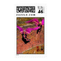 Fat ladies like to fly too postage