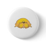 fat lazy hamster pinback button